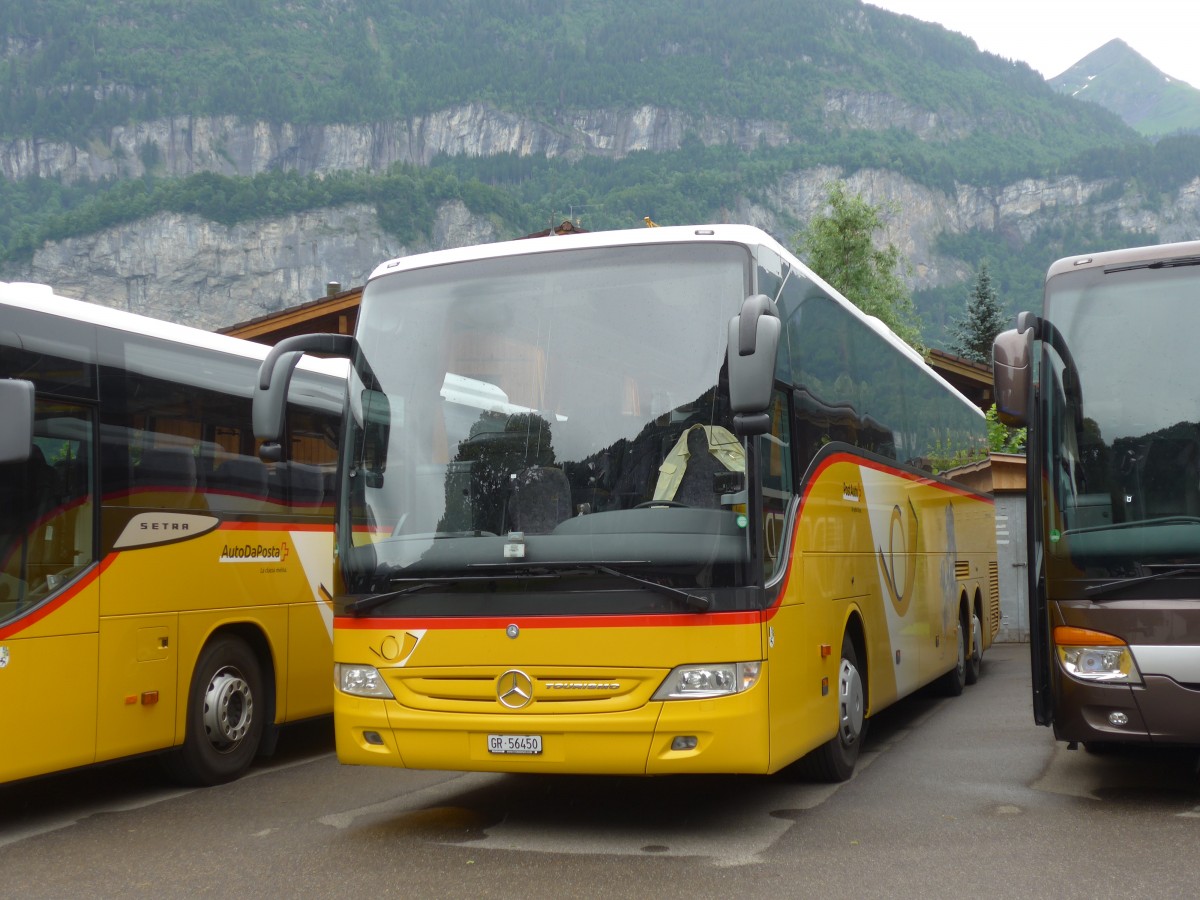 (162'127) - PostAuto Graubnden - GR 56'450 - Mercedes (ex PostAuto Wallis) am 14. Juni 2015 in Meiringen, AZ SBS