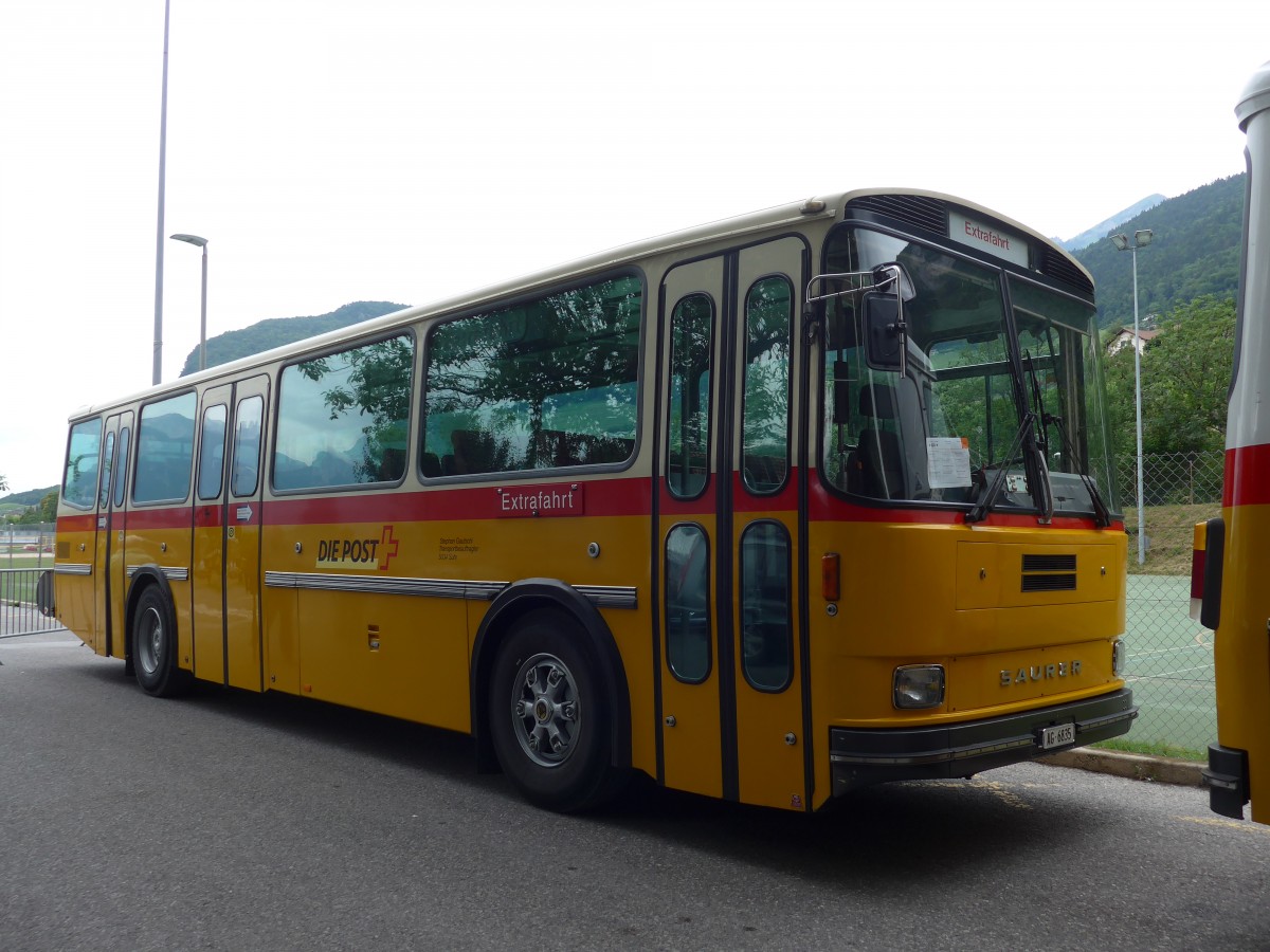 (162'201) - Gautschi, Suhr - AG 6835 - Saurer/Tscher (ex Ltscher, Neuheim Nr. 200; ex Cartek, Regensdorf; ex P 25'822) am 20. Juni 2015 in Aigle, Saurertreffen