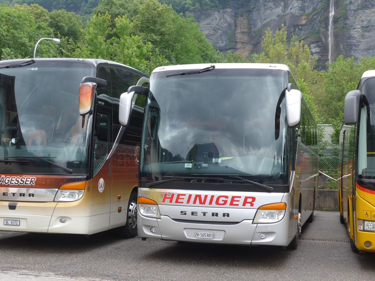 (162'374) - Heiniger, Uster - ZH 165'881 - Setra am 20. Juni 2015 in Meiringen, Balm