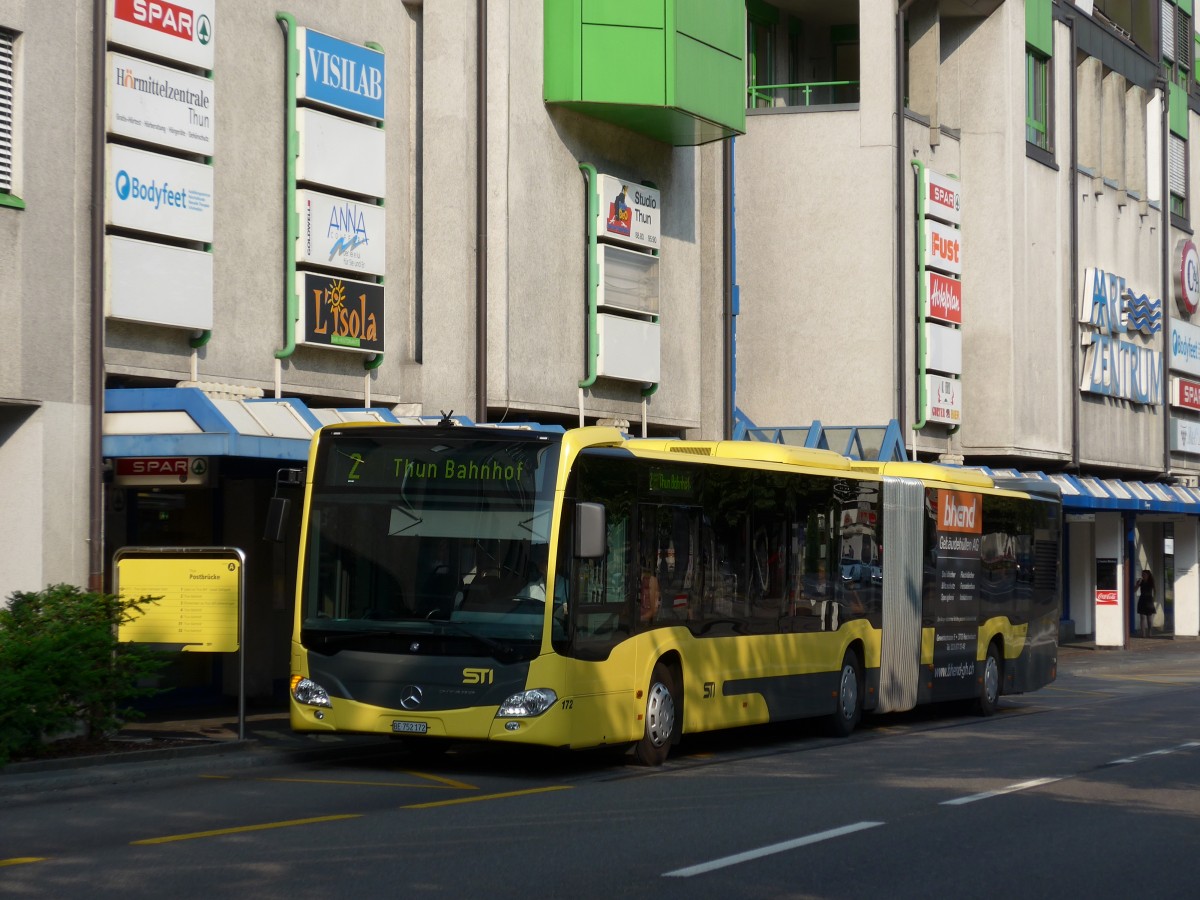 (162'927) - STI Thun - Nr. 172/BE 752'172 - Mercedes am 6. Juli 2015 in Thun, Postbrcke