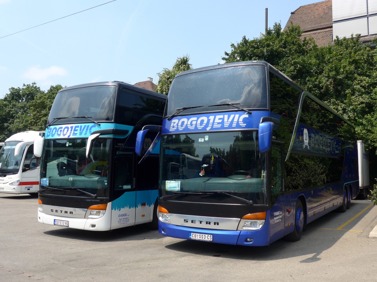 (162'941) - Aus Serbien: Bogojevic, Cuprija - CU 003-CS - Setra am 6. Juli 2015 in Zrich, Sihlquai