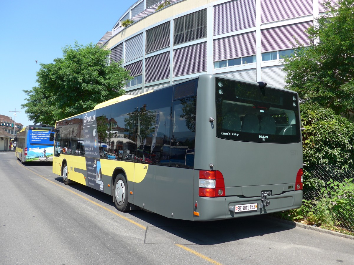 (163'068) - STI Thun - Nr. 153/BE 801'153 - MAN am 14. Juli 2015 bei der Schifflndte Thun