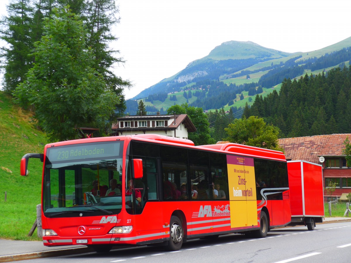 (163'152) - AFA Adelboden - Nr. 27/BE 26'773 - Mercedes am 26. Juli 2015 in Adelboden, Oey