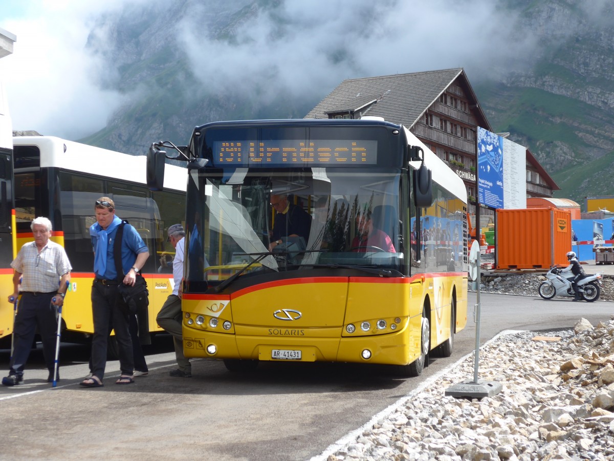 (163'231) - Rechsteiner, Urnsch - AR 41'431 - Solaris am 2. August 2015 in Schwgalp, Sntis-Schwebebahn