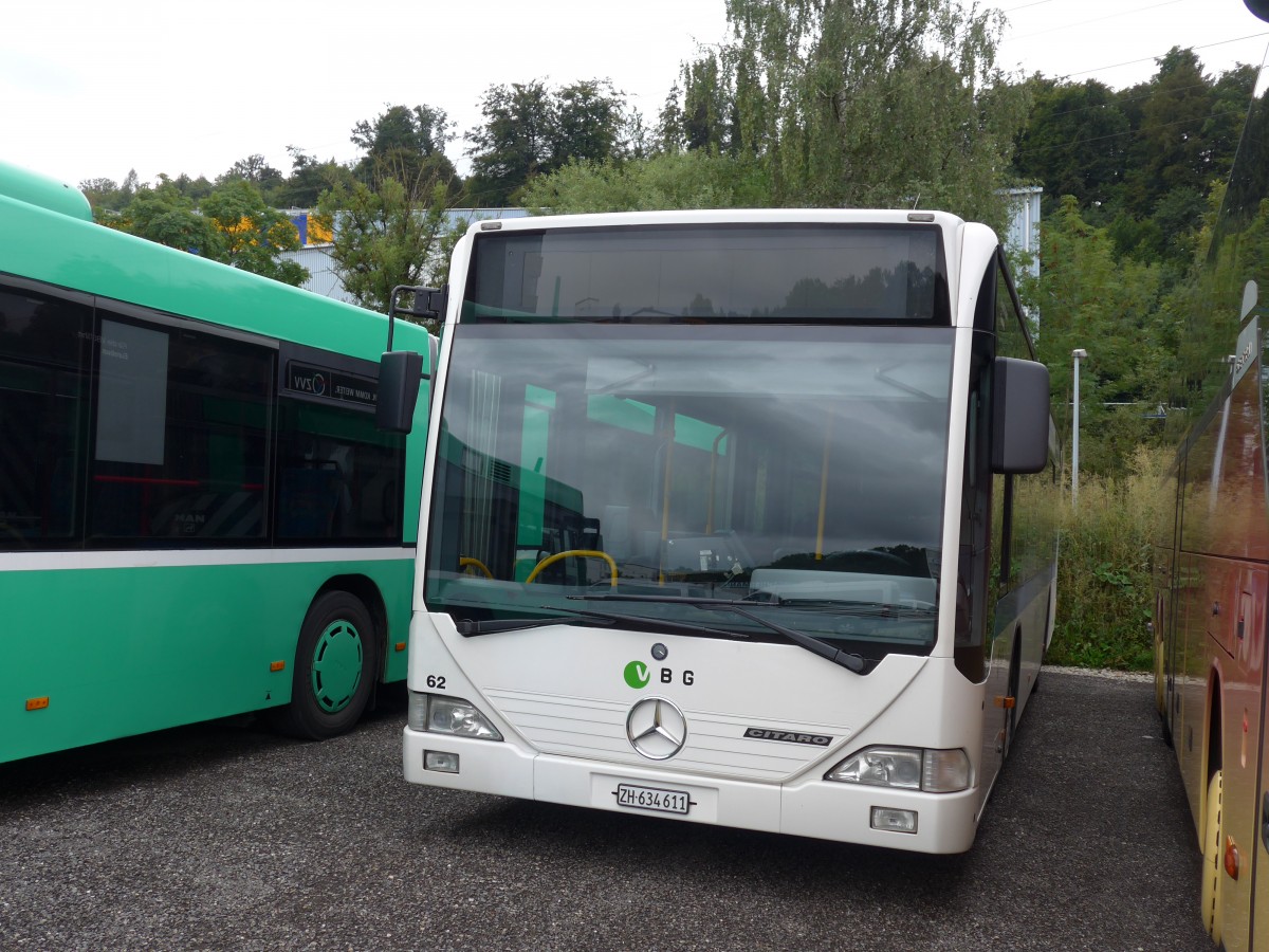 (163'355) - Welti-Furrer, Bassersdorf - Nr. 62/ZH 634'611 - Mercedes (ex Frhlich, Zrich Nr. 611) am 15. August 2015 in Kloten, EvoBus