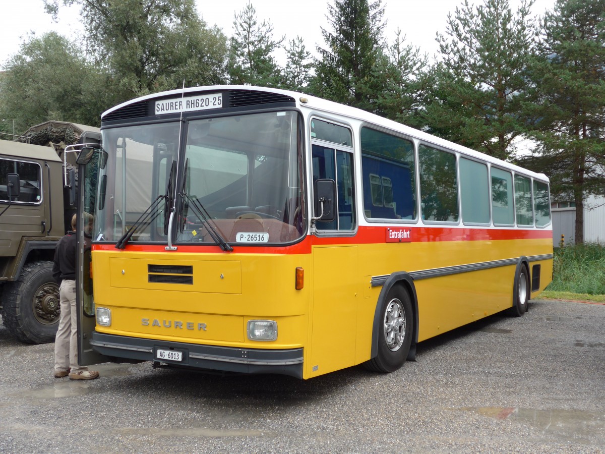 (163'527) - Aus der Schweiz: Gloor, Staufen - AG 6013 - Saurer/Hess (ex ALMAT, Tagelswangen; ex P 26'516) am 16. August 2015 in Schaan, Wohnbustreffen