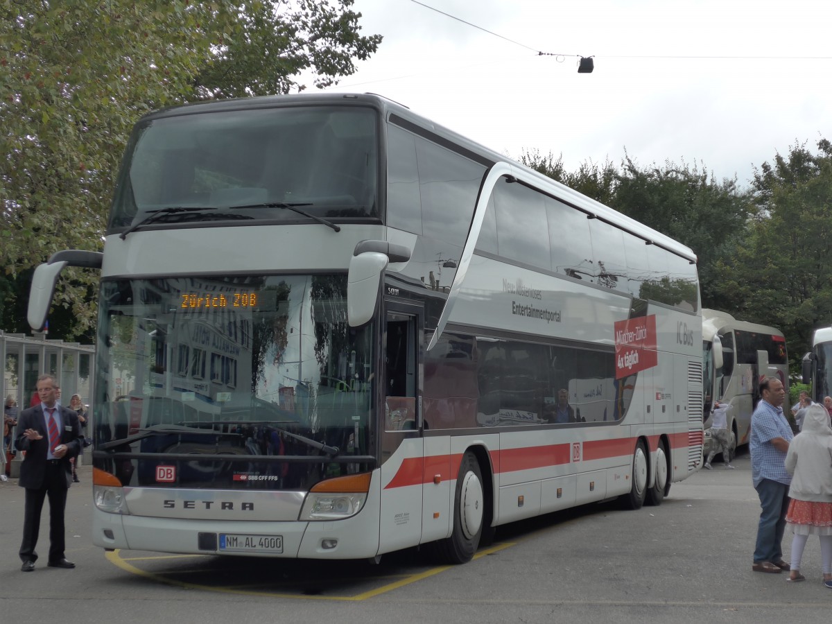 (163'620) - Aus Deutschland: Arzt, Neumarkt - NM-AL 4000 - Setra am 16. August 2015 in Zrich, Sihlquai