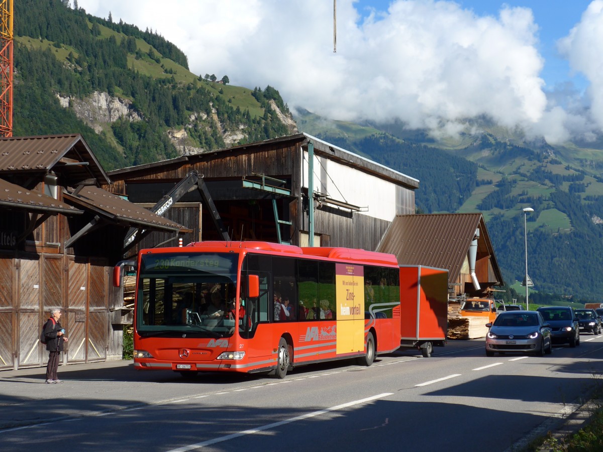 (163'661) - AFA Adelboden - Nr. 27/BE 26'773 - Mercedes am 20. August 2015 in Kandergrund, Altels