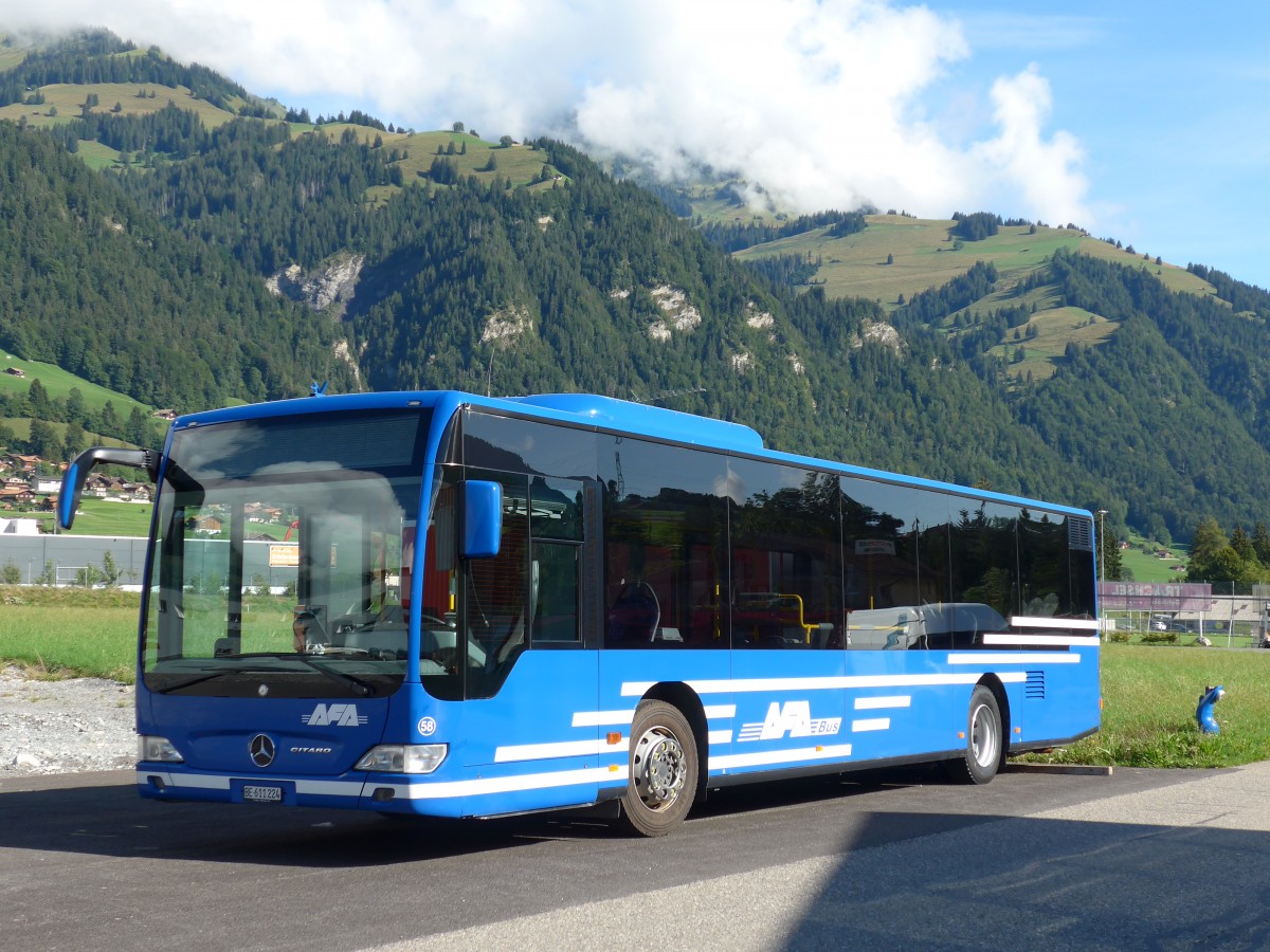 (163'663) - AFA Adelboden - Nr. 58/BE 611'224 - Mercedes am 20. August 2015 in Frutigen, Garage