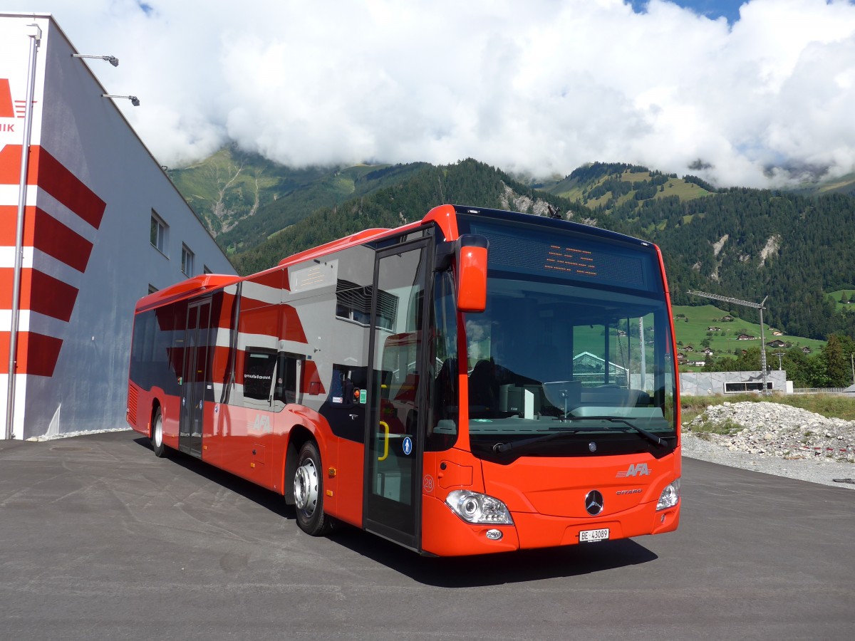 (163'694) - AFA Adelboden - Nr. 28/BE 43'089 - Mercedes am 20. August 2015 in Frutigen, Garage