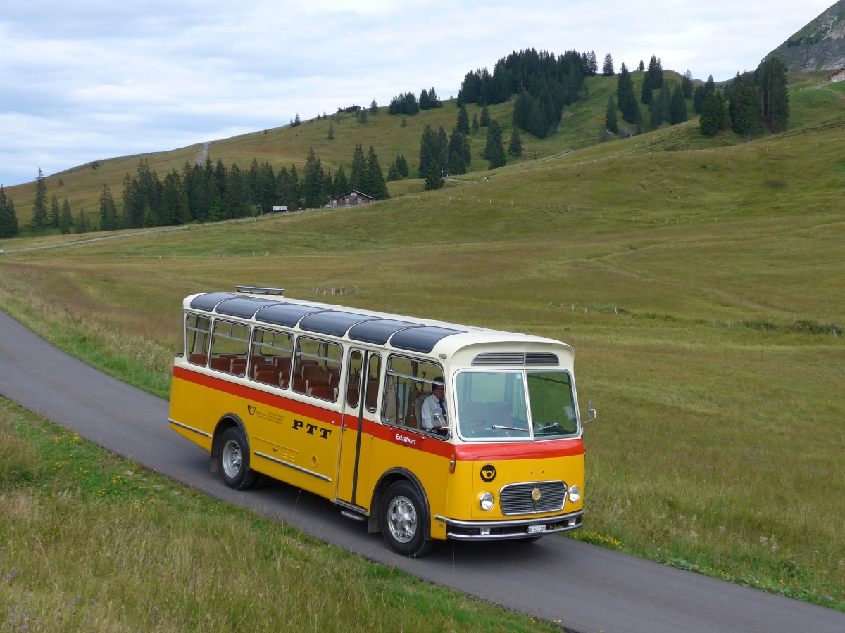 (163'838) - Rentsch, Gunten - BE 823'203 - FBW/Gangloff (ex P 23'203; ex P 21'003) am 23. August 2015 in Habkern, Lombachalp