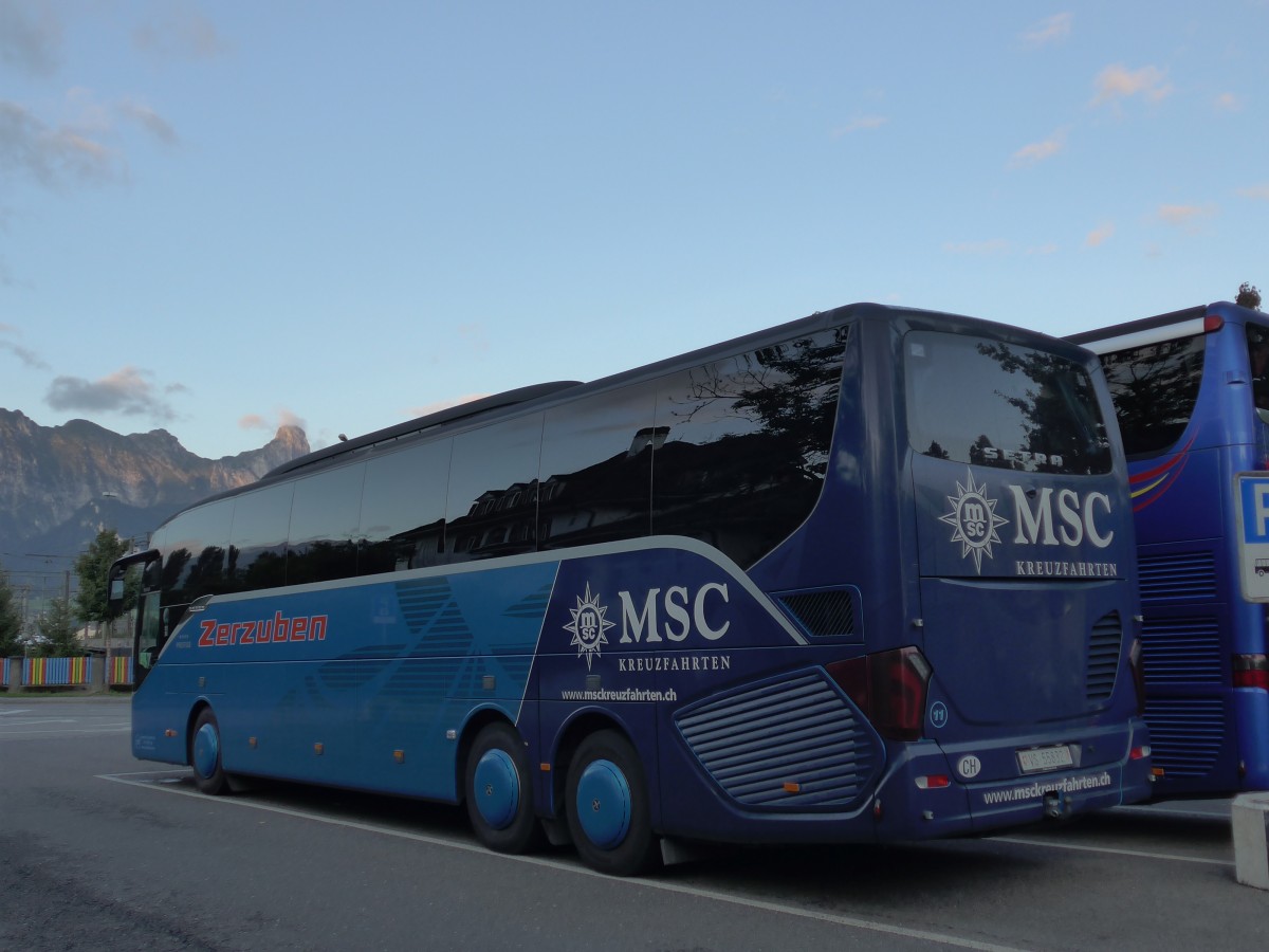 (163'855) - Zerzuben, Visp-Eyholz - Nr. 11/VS 55'832 - Setra am 25. August 2015 in Thun, Seestrasse