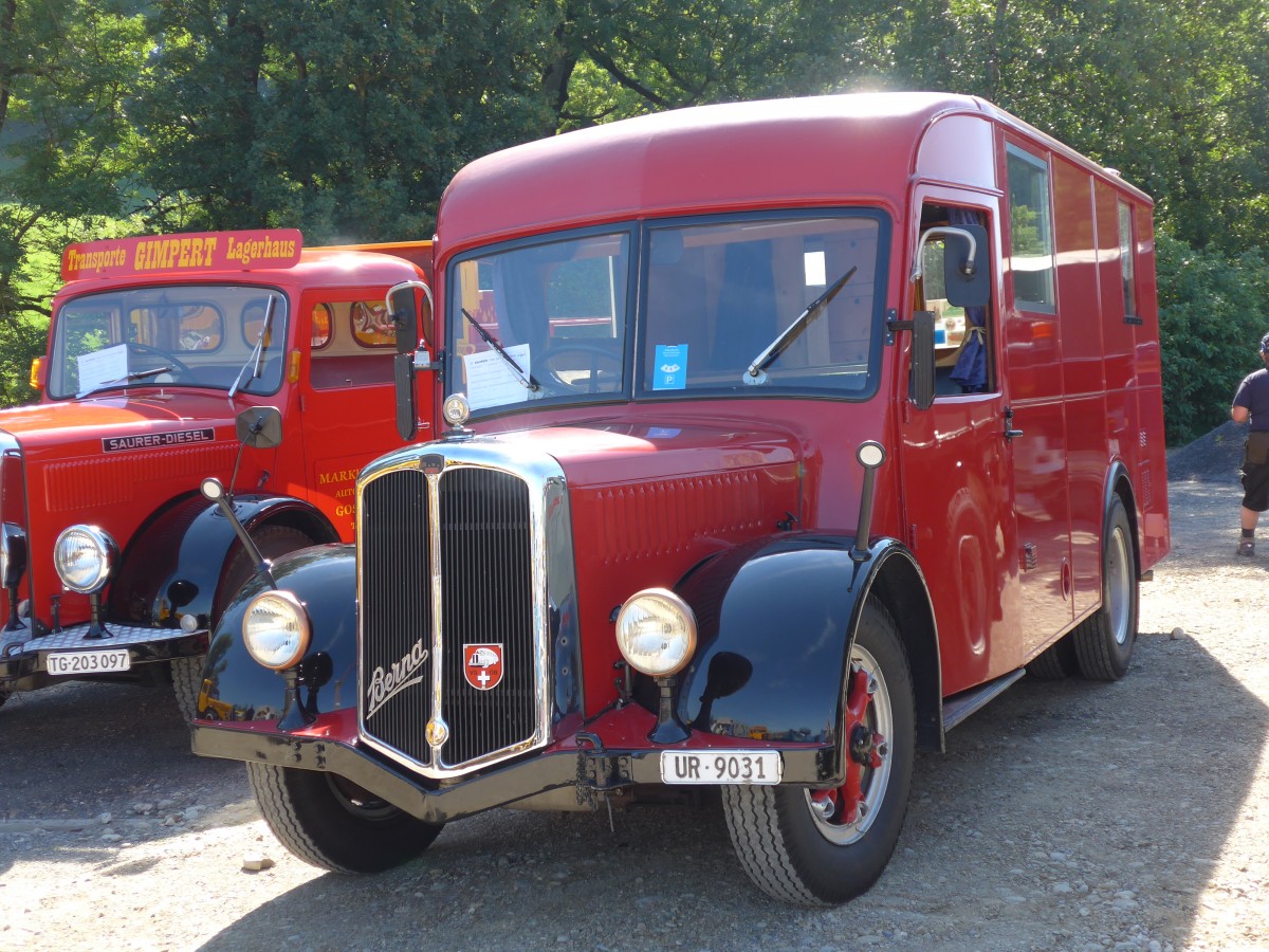 (163'963) - Schuler, Amsteg - UR 9031 - Berna/Hess (ex Hfliger, Luzern; ex M+3143) am 29. August 2015 in Oberkirch, CAMPUS Sursee