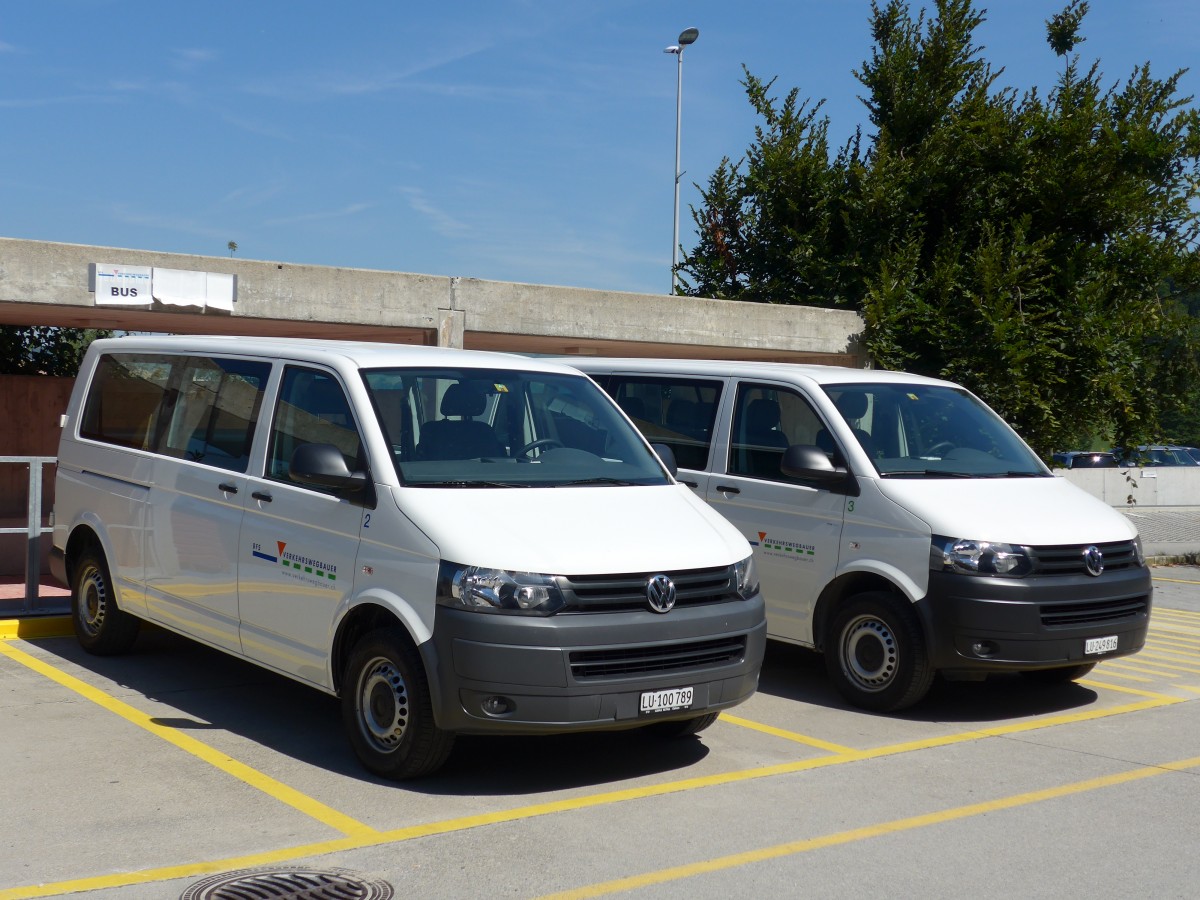 (164'127) - BFS Verkehrswegbauer, Sursee - Nr. 2/LU 100'789 - VW am 29. August 2015 in Oberkirch, CAMPUS Sursee