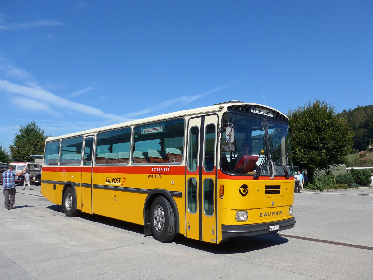 (164'219) - Kammermann, Spiez - BE 650'996 - Saurer/Hess (ex Flury, Balm; ex P 24'233) am 29. August 2015 in Oberkirch, CAMPUS Sursee