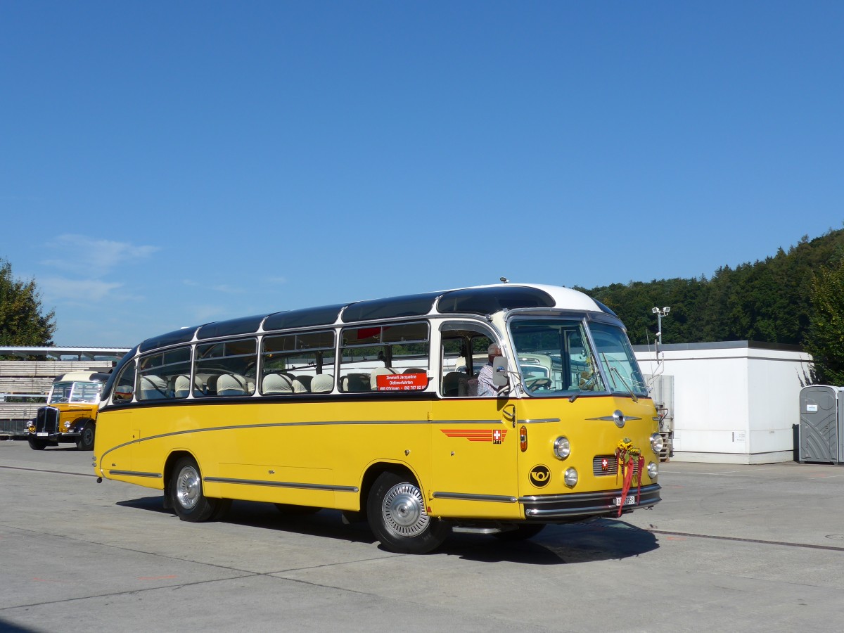 (164'244) - Zimmerli J., Oftringen - AG 57'298 - Berna/Tscher (ex Stutz, Oberlunkhofen; ex Leu, Schongau; ex Wicki, Bremgarten; ex P 22'054) am 29. August 2015 in Oberkirch, CAMPUS Sursee