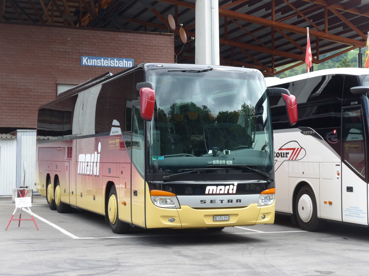 (164'373) - Marti, Kallnach - Nr. 11/BE 572'211 - Setra am 2. September 2015 in Thun, Grabengut