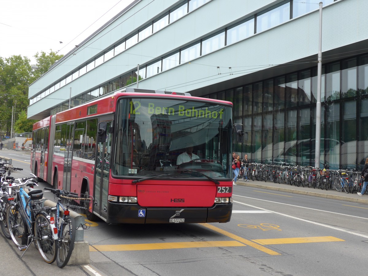 (164'842) - Bernmobil, Bern - Nr. 252/BE 572'252 - Volvo/Hess am 15. September 2015 in Bern, Schanzenstrasse