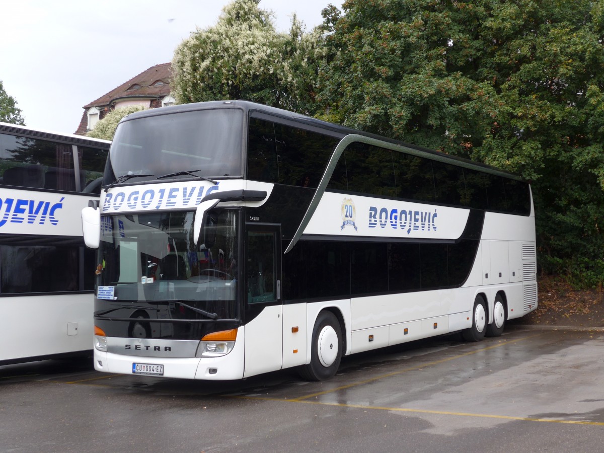 (164'947) - Aus Serbien: Bogojevic, Cuprija - CU 004-EZ - Setra am 17. September 2015 in Zrich, Sihlquai