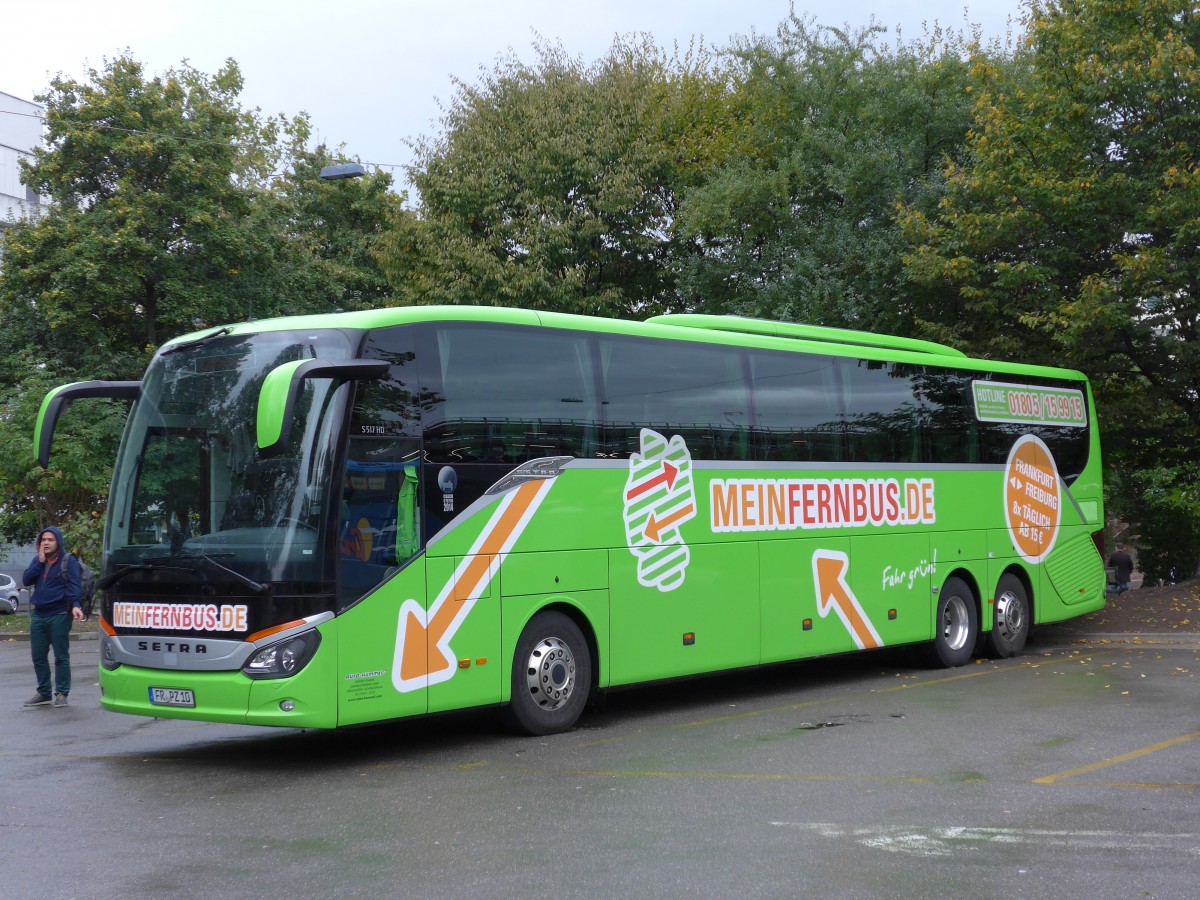 (164'952) - Aus Deutschland: Hummel, Kirchzarten - FR-PZ 10 - Setra am 17. September 2015 in Zrich, Sihlquai