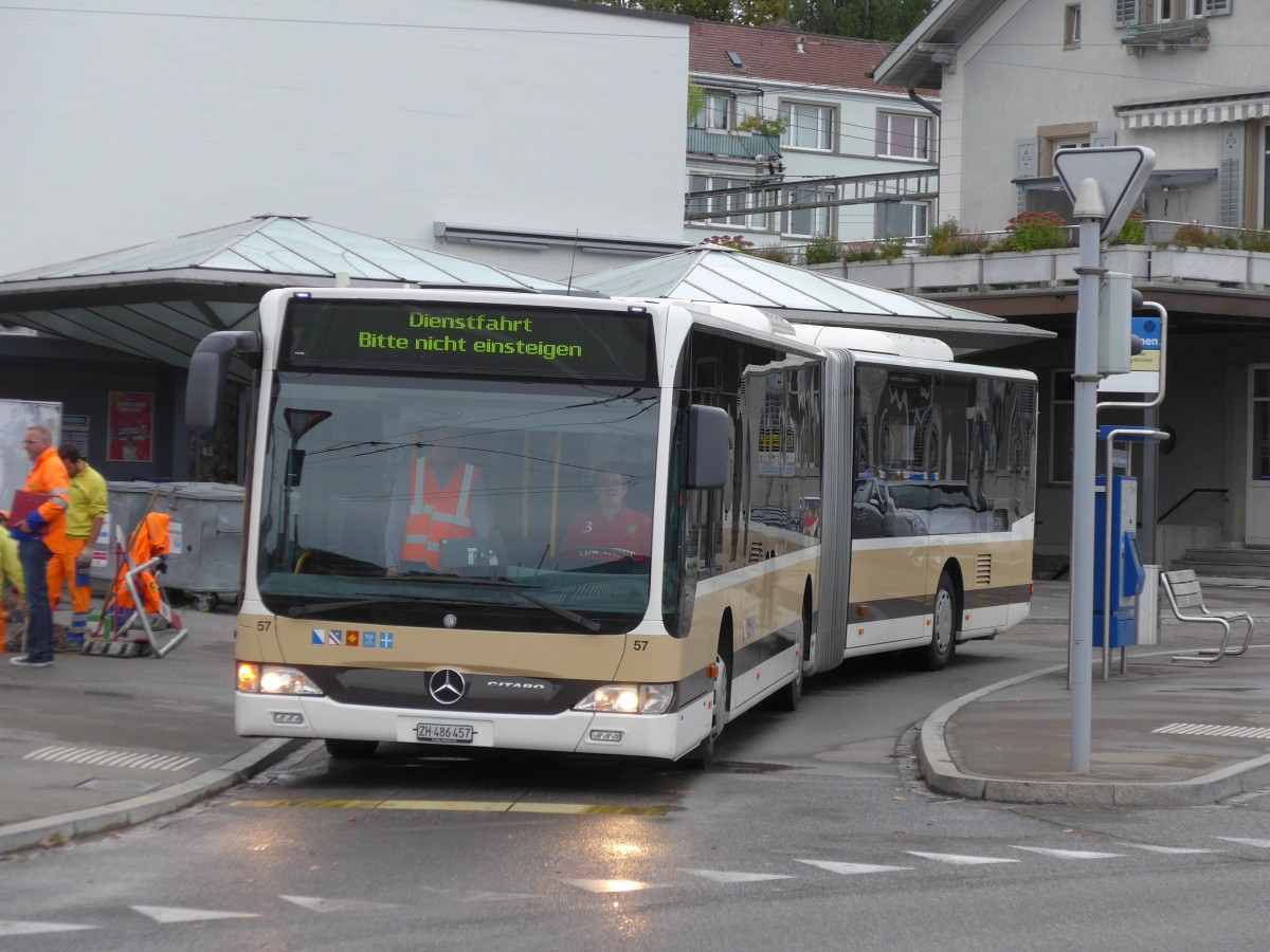 (164'976) - AZZK Zollikon - Nr. 57/ZH 486'457 - Mercedes am 17. September 2015 beim Bahnhof Zrich-Tiefenbrunnen