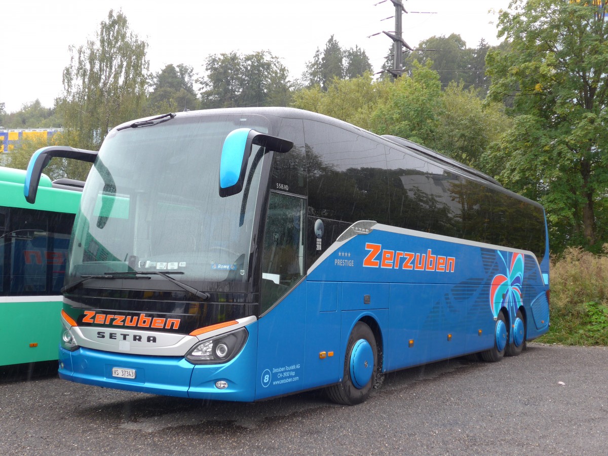 (165'042) - Zerzuben, Visp-Eyholz - Nr. 8/VS 37'343 - Setra am 17. September 2015 in Kloten, EvoBus