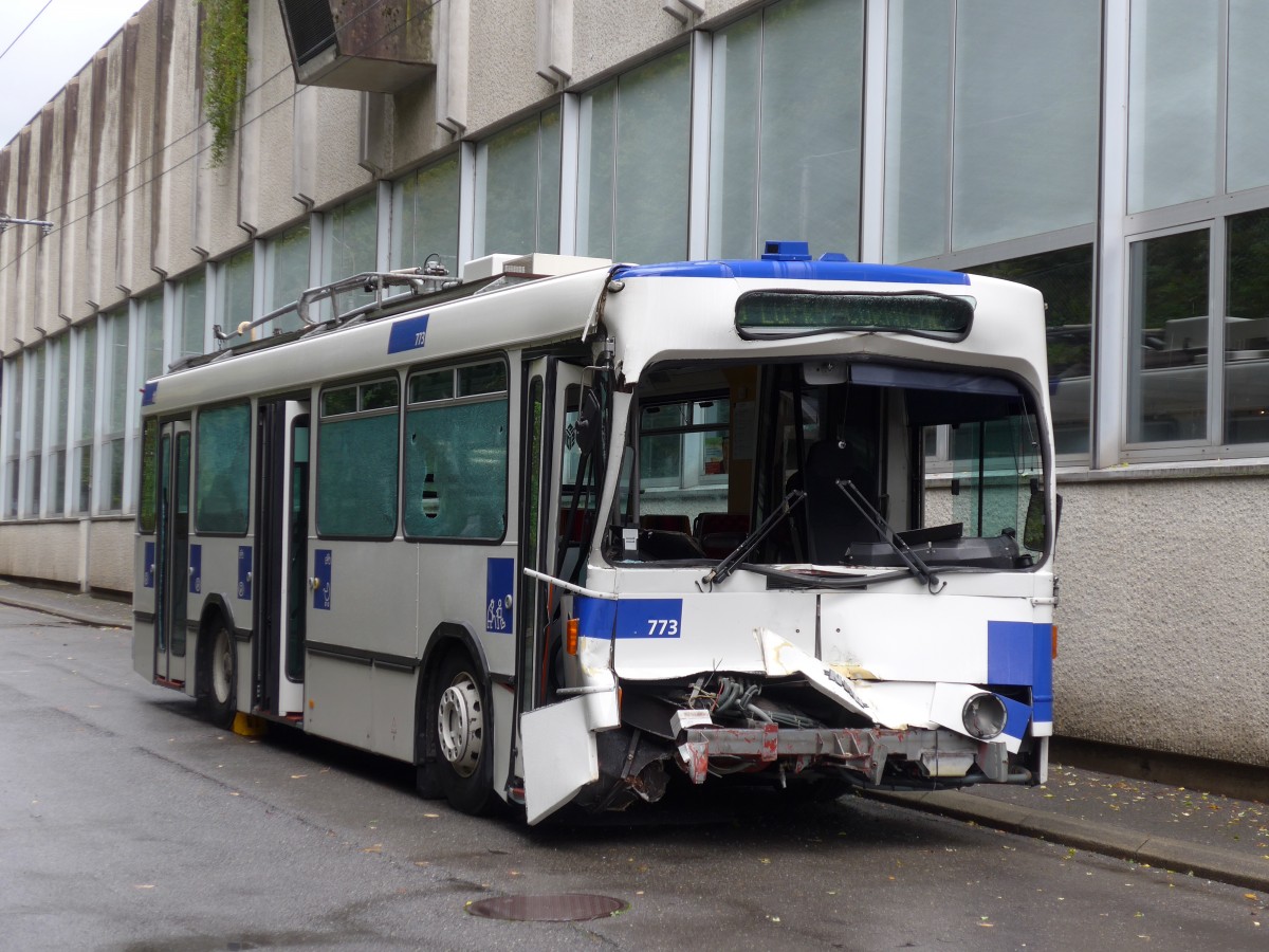 (165'078) - TL Lausanne - Nr. 773 - NAW/Lauber Trolleybus am 18. September 2015 in Lausanne, Dpt Borde