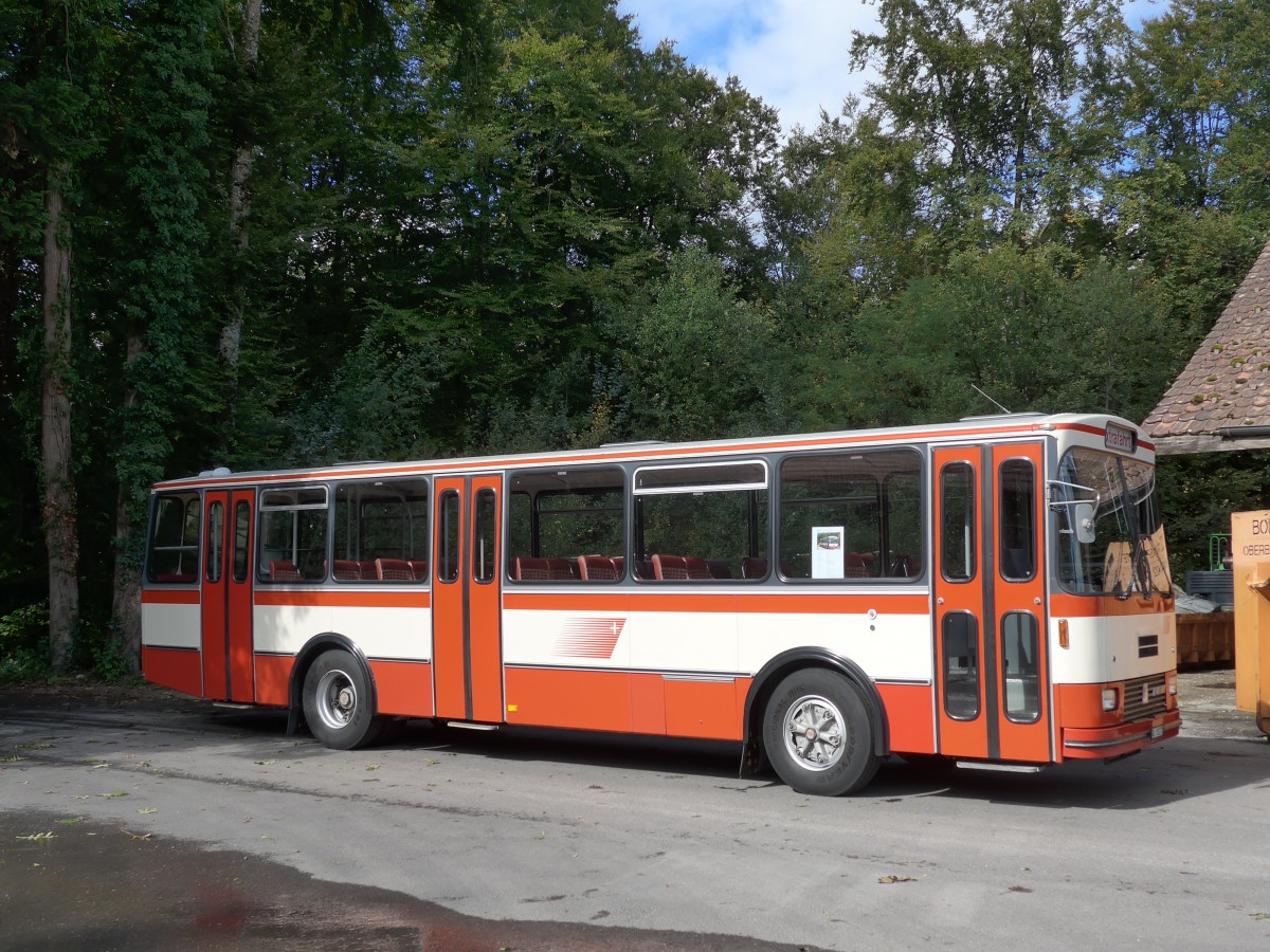 (165'950) - Frey, Opfikon - GL 15'272 - FBW/R&J (ex Tiemann, Oetwil Nr. 20; ex AAGS Schwyz Nr. 20) am 4. Oktober 2015 in Oberburg, Ziegelgut