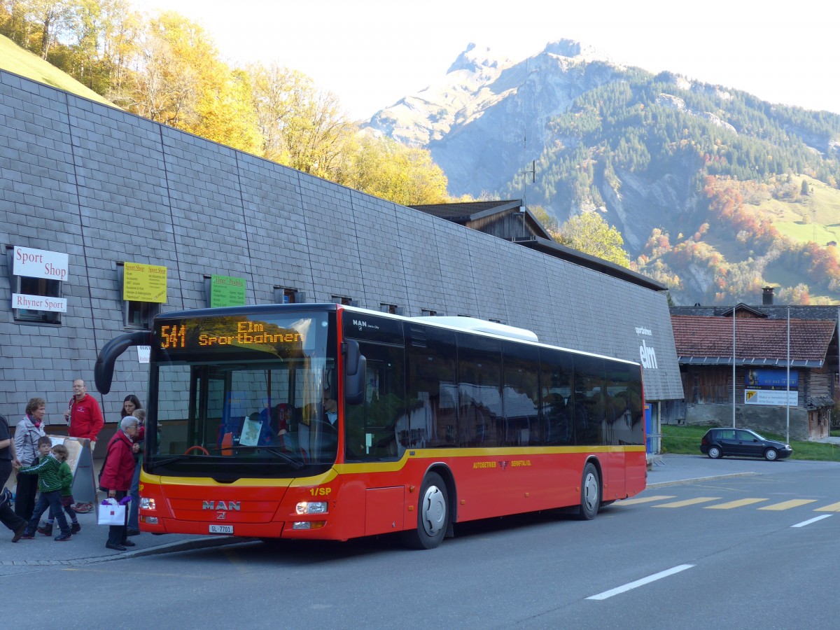 (166'128) - AS Engi - Nr. 1/SP/GL 7701 - MAN am 10. Oktober 2015 in Elm, Sportbahnen