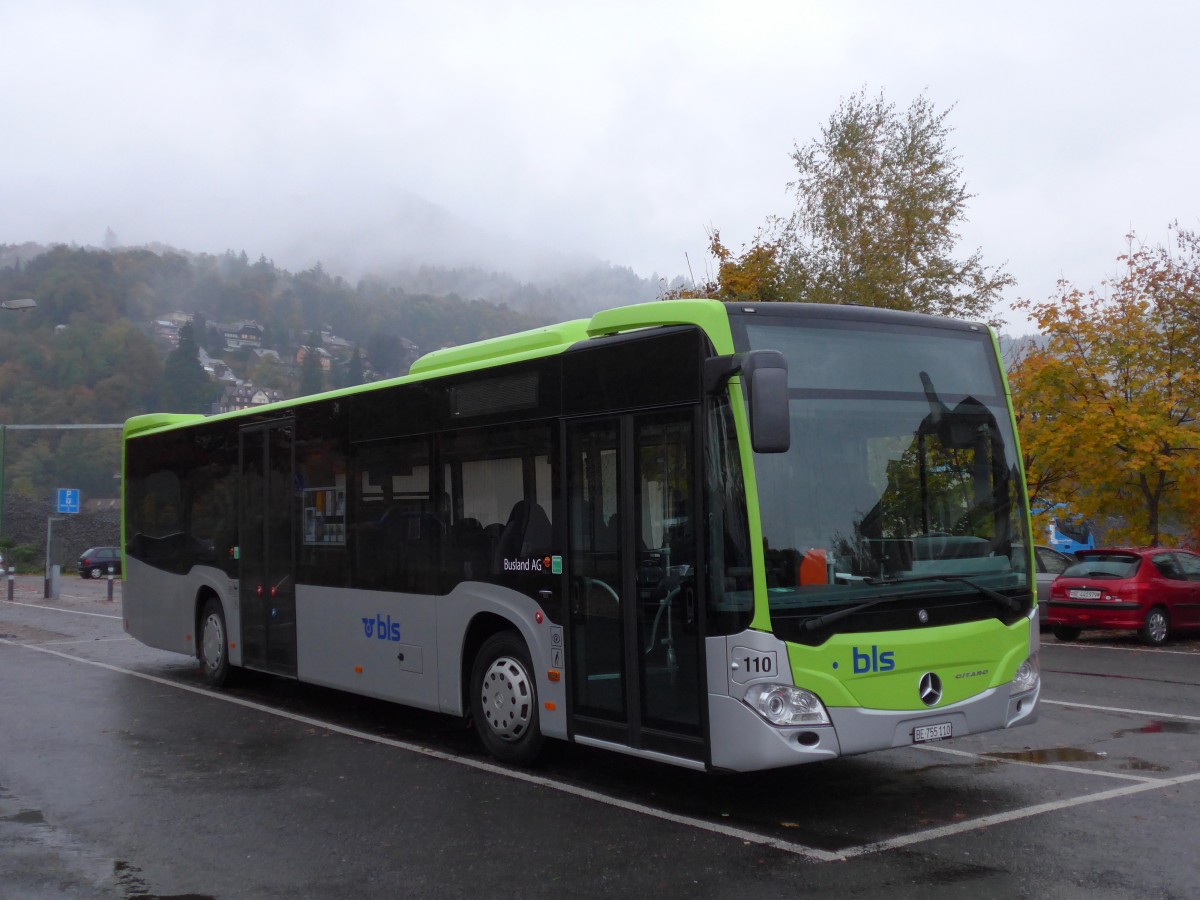 (166'251) - Busland, Burgdorf - Nr. 110/BE 755'110 - Mercedes am 15. Oktober 2015 in Thun, Seestrasse