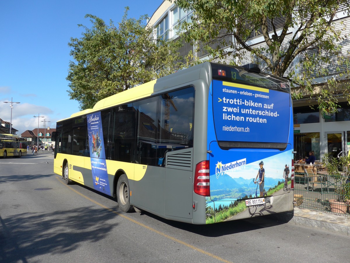 (166'291) - STI Thun - Nr. 154/BE 801'154 - Mercedes am 23. Oktober 2015 bei der Schifflndte Thun