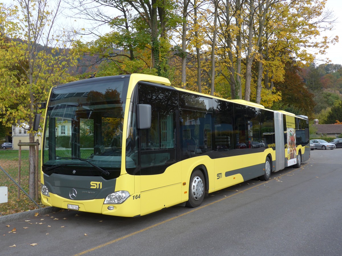 (166'485) - STI Thun - Nr. 164/BE 752'164 - Mercedes am 24. Oktober 2015 bei der Schifflndte Thun