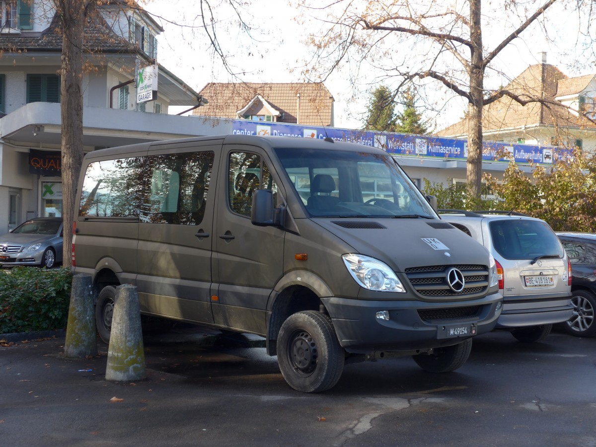 (166'495) - Schweizer Armee - M+49'154 - Mercedes am 28. Oktober 2015 in Thun, Grabengut