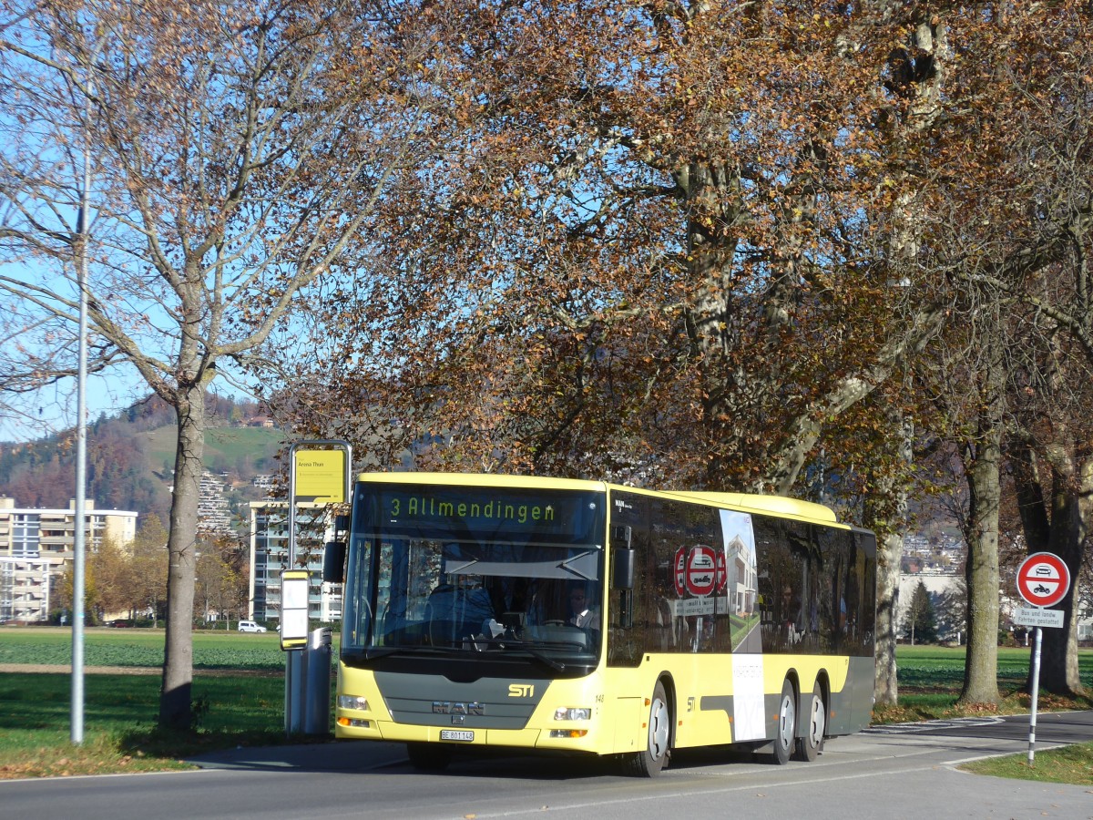 (166'578) - STI Thun - Nr. 148/BE 801'148 - MAN am 8. November 2015 in Thun, Arena Thun