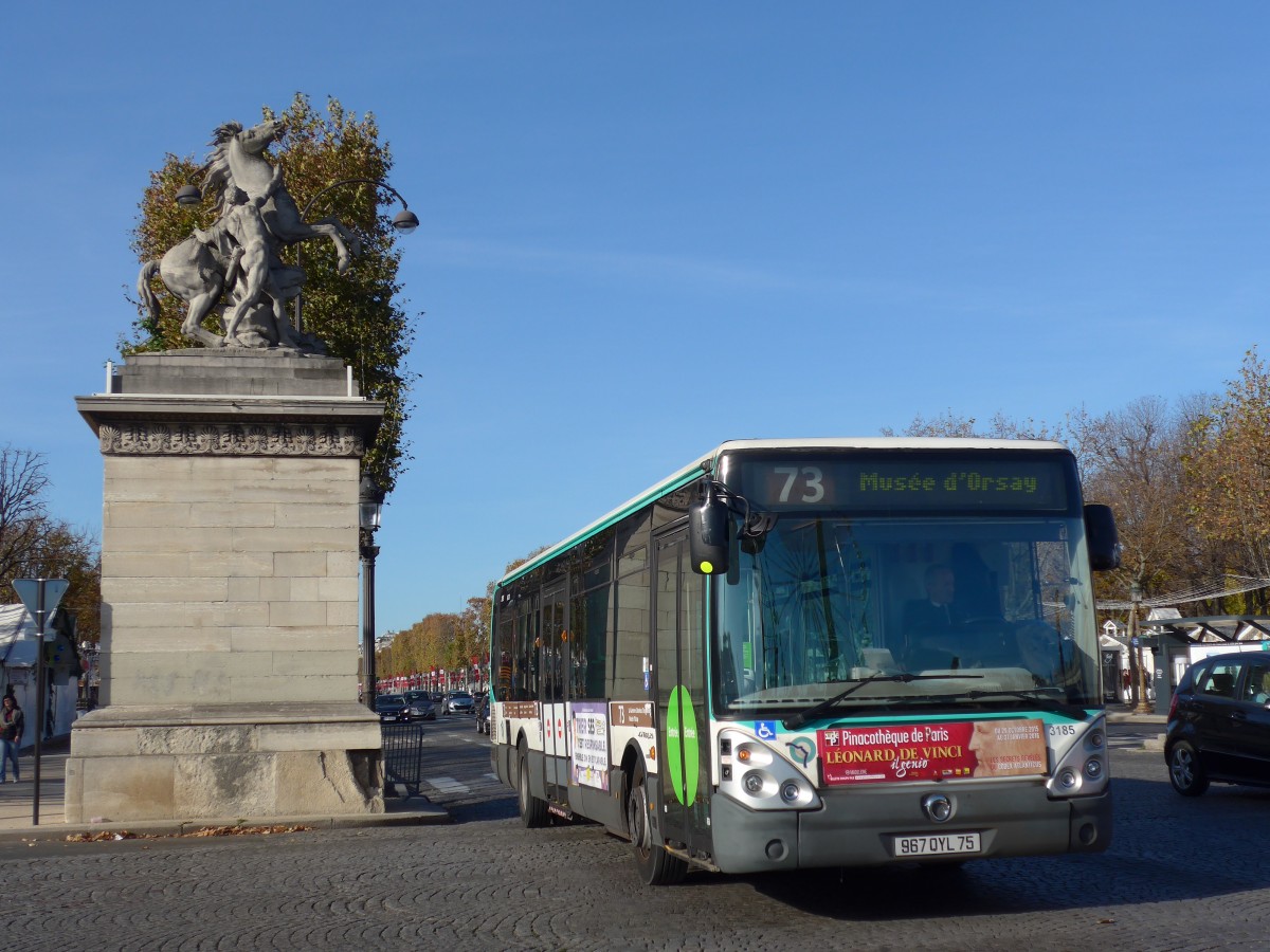 (166'629) - RATP Paris - Nr. 3185/967 QYL 75 - Irisbus am 15. November 2015 in Paris, Concorde