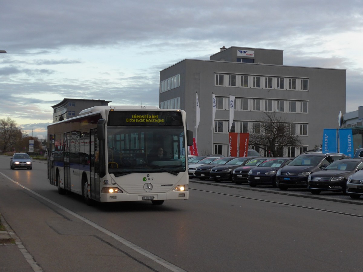 (167'447) - Welti-Furrer, Bassersdorf - Nr. 52/ZH 634'602 - Mercedes (ex Frhlich, Zrich Nr. 602) am 19. November 2015 in Kloten, EvoBus