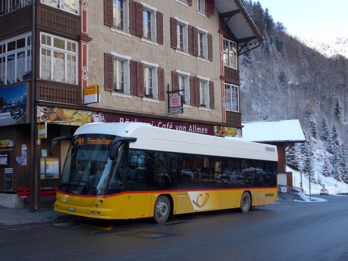 (167'486) - PostAuto Bern - BE 474'560 - Hess am 23. November 2015 beim Bahnhof Lauterbrunnen