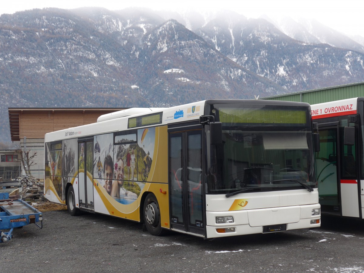 (167'548) - Buchard, Leytron - Nr. 91 - MAN (ex AAGL Liestal Nr. 74; ex AAGL Liestal Nr. 66) am 29. November 2015 in Leytron, Garage