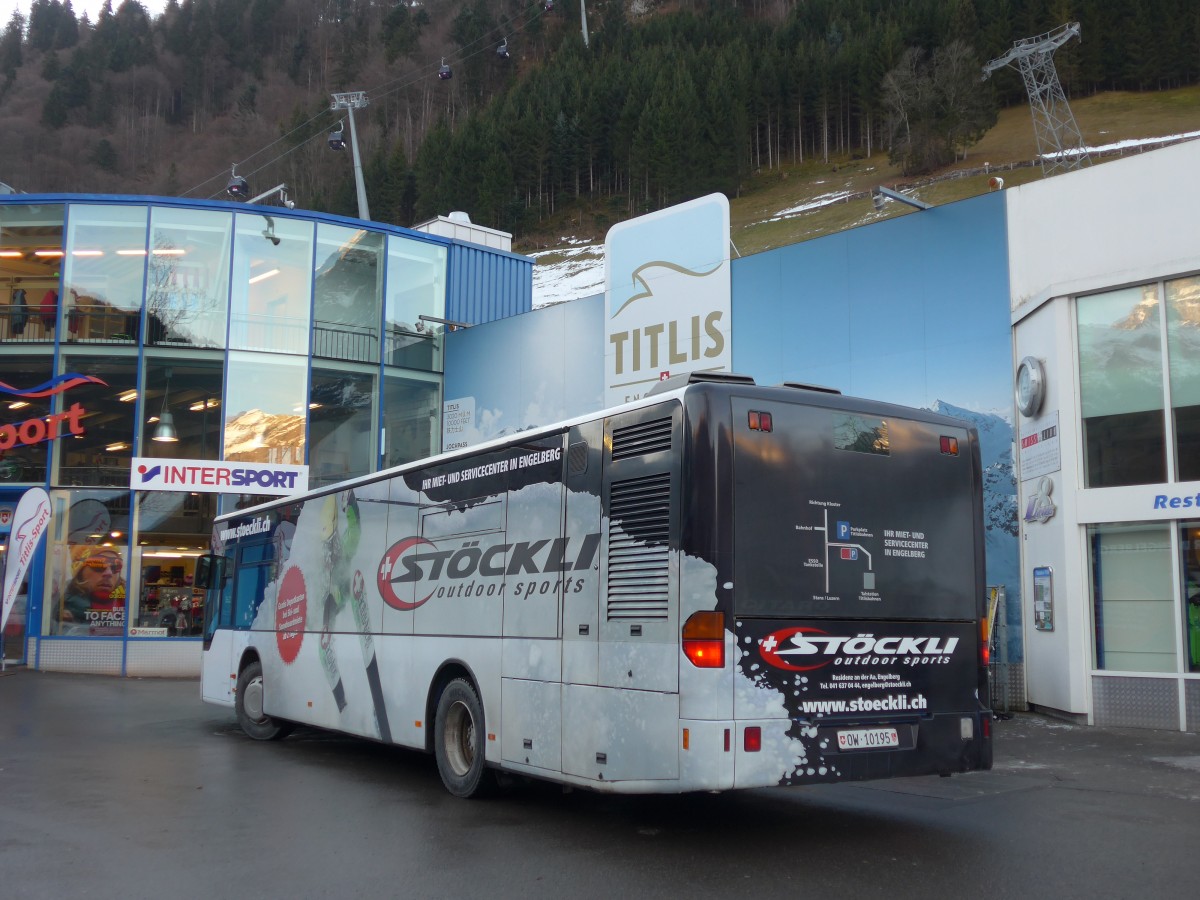 (167'888) - EAB Engelberg - Nr. 1/OW 10'195 - Mercedes (ex TC La Chaux-de-Fonds Nr. 214) am 25. Dezember 2015 in Engelberg, Titlisbahnen