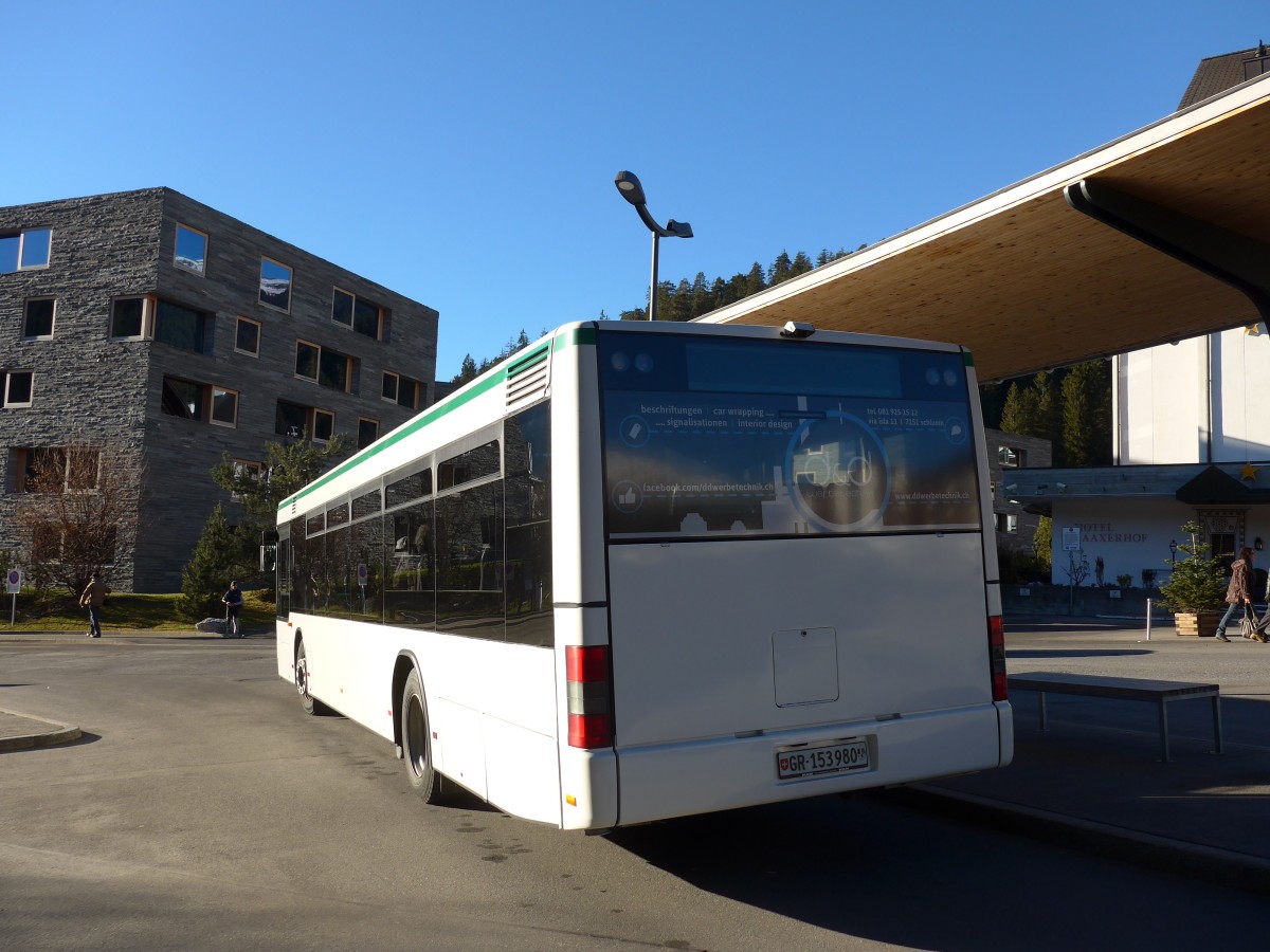 (167'958) - Stuppan, Flims - GR 153'980 - MAN (ex TN Neuchtel Nr. 226) am 26. Dezember 2015 in Laax, Bergbahnen