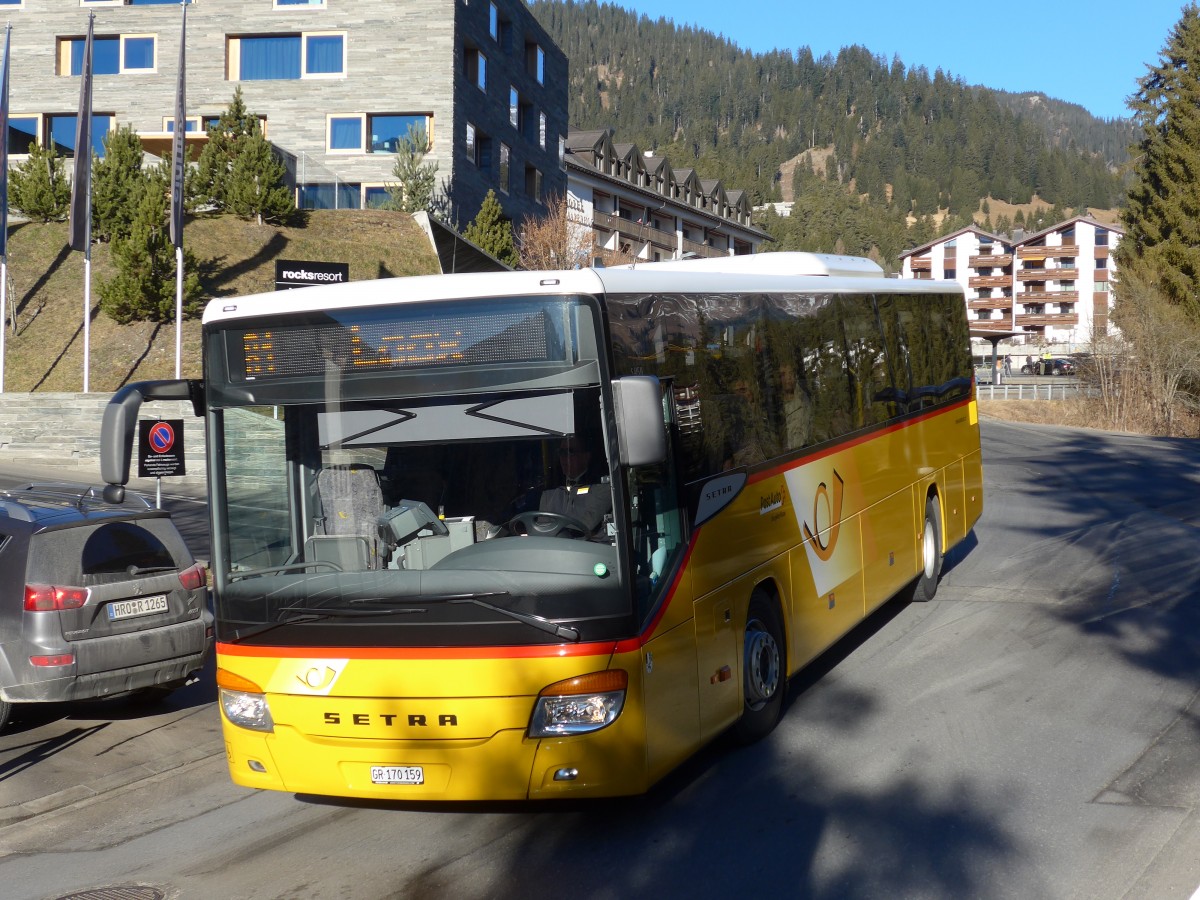 (167'970) - PostAuto Graubnden - GR 170'159 - Setra am 26. Dezember 2015 in Laax, Bergbahnen