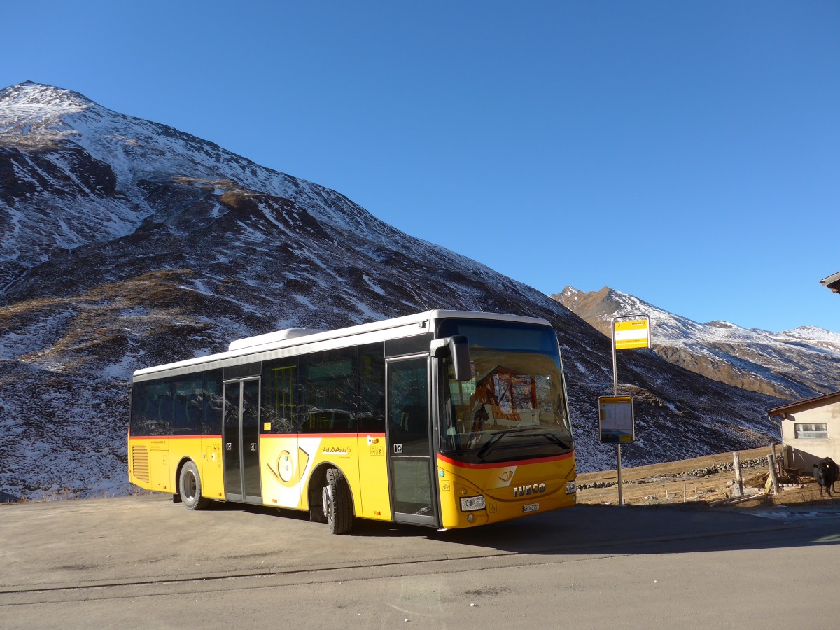 (168'062) - Mark, Andeer - GR 163'711 - Iveco am 29. Dezember 2015 in Juf