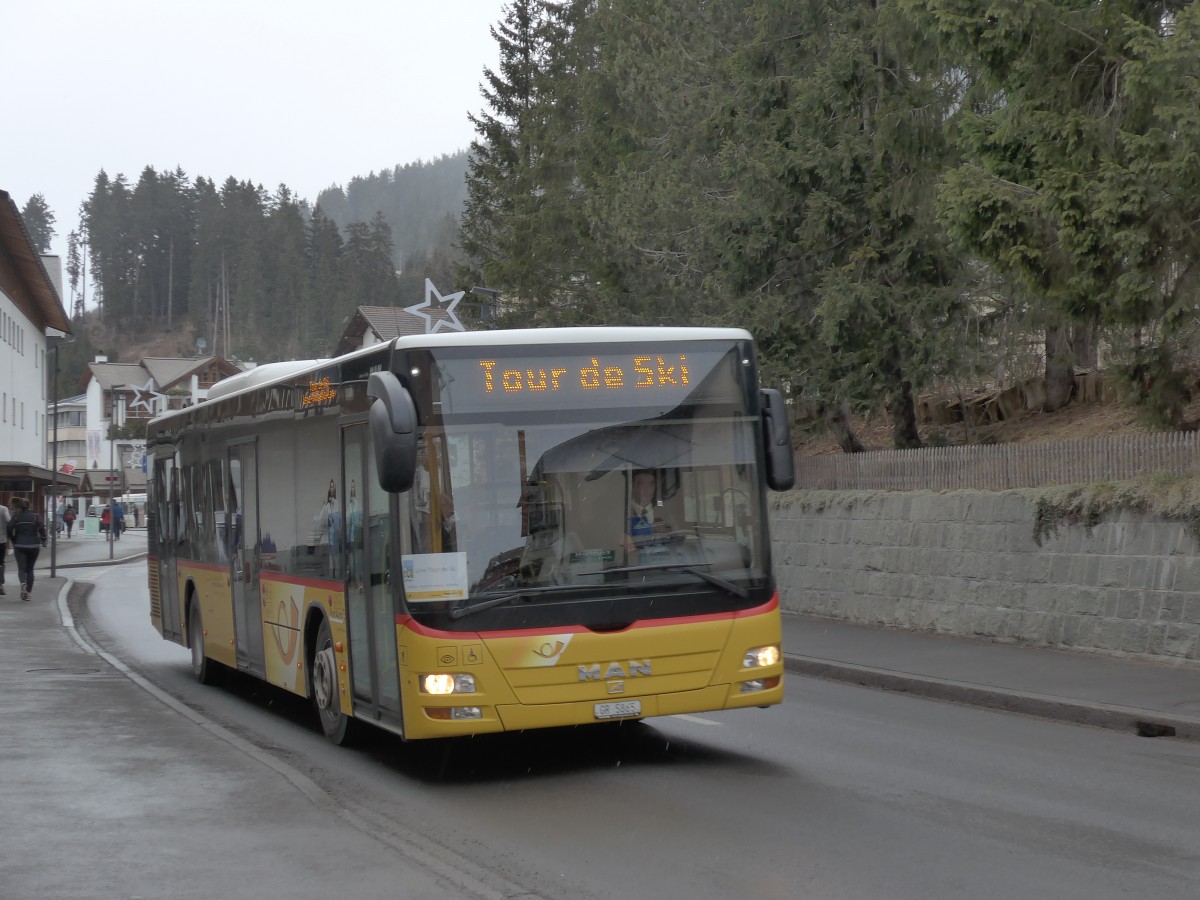 (168'274) - Dnser, Trimmis - GR 5865 - MAN am 2. Januar 2016 in Lenzerheide, Voa Principale