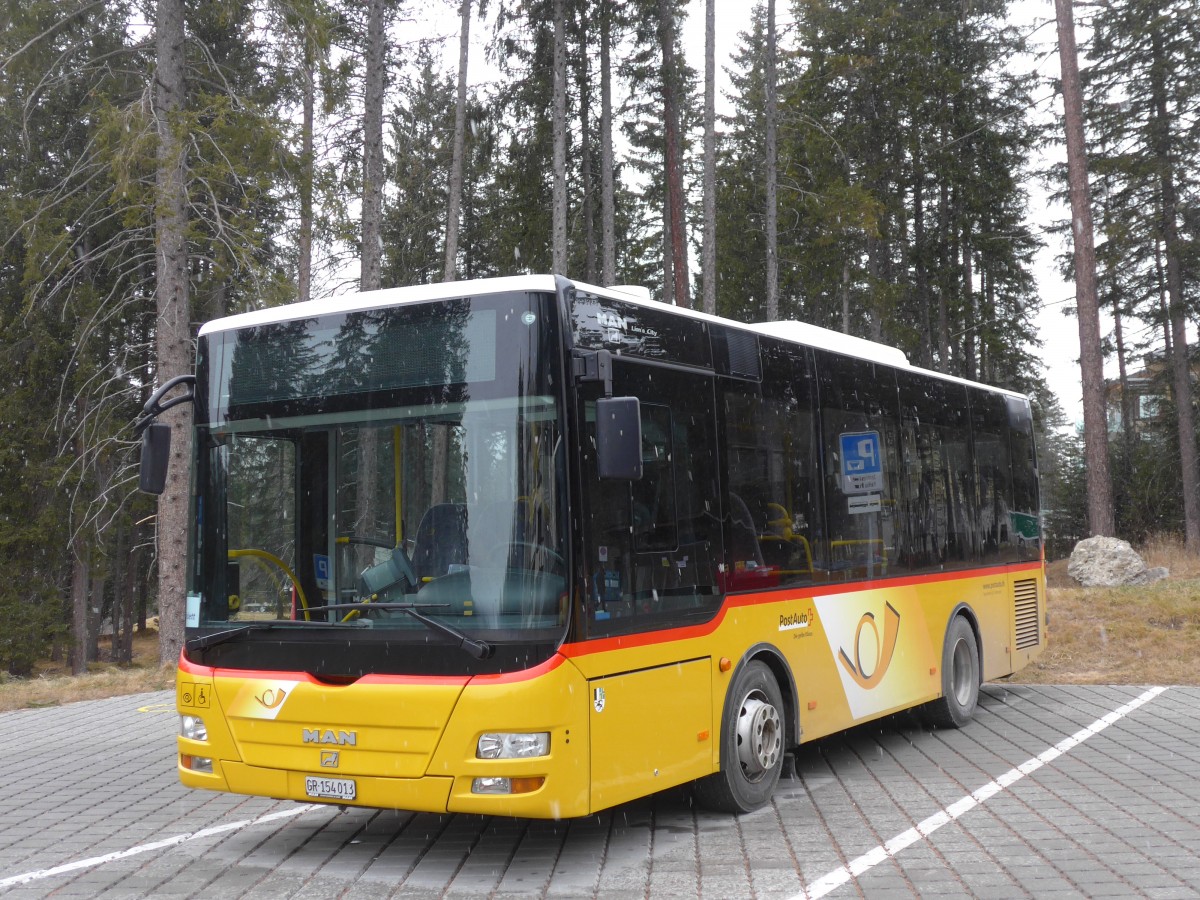 (168'282) - Bossi&Hemmi, Tiefencastel - GR 154'013 - MAN/Gppel (ex Zegg, Samnaun) am 2. Januar 2016 in Lenzerheide, Voa Principale