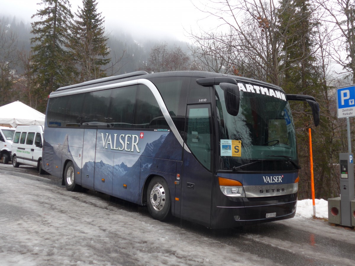 (168'338) - Gartmann, Vals - GR 155'558 - Setra am 9. Januar 2016 in Adelboden, ASB