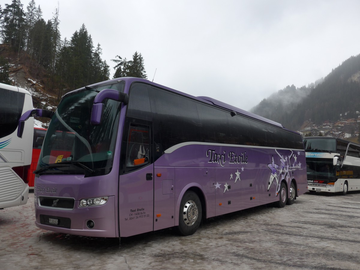 (168'357) - Taxi Etoile, Bulle - FR 300'453 - Volvo am 9. Januar 2016 in Adelboden, ASB