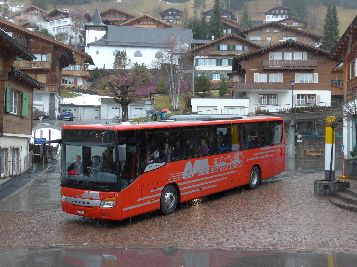 (168'401) - AFA Adelboden - Nr. 24/BE 26'701 - Setra am 9. Januar 2016 beim Autobahnhof Adelboden