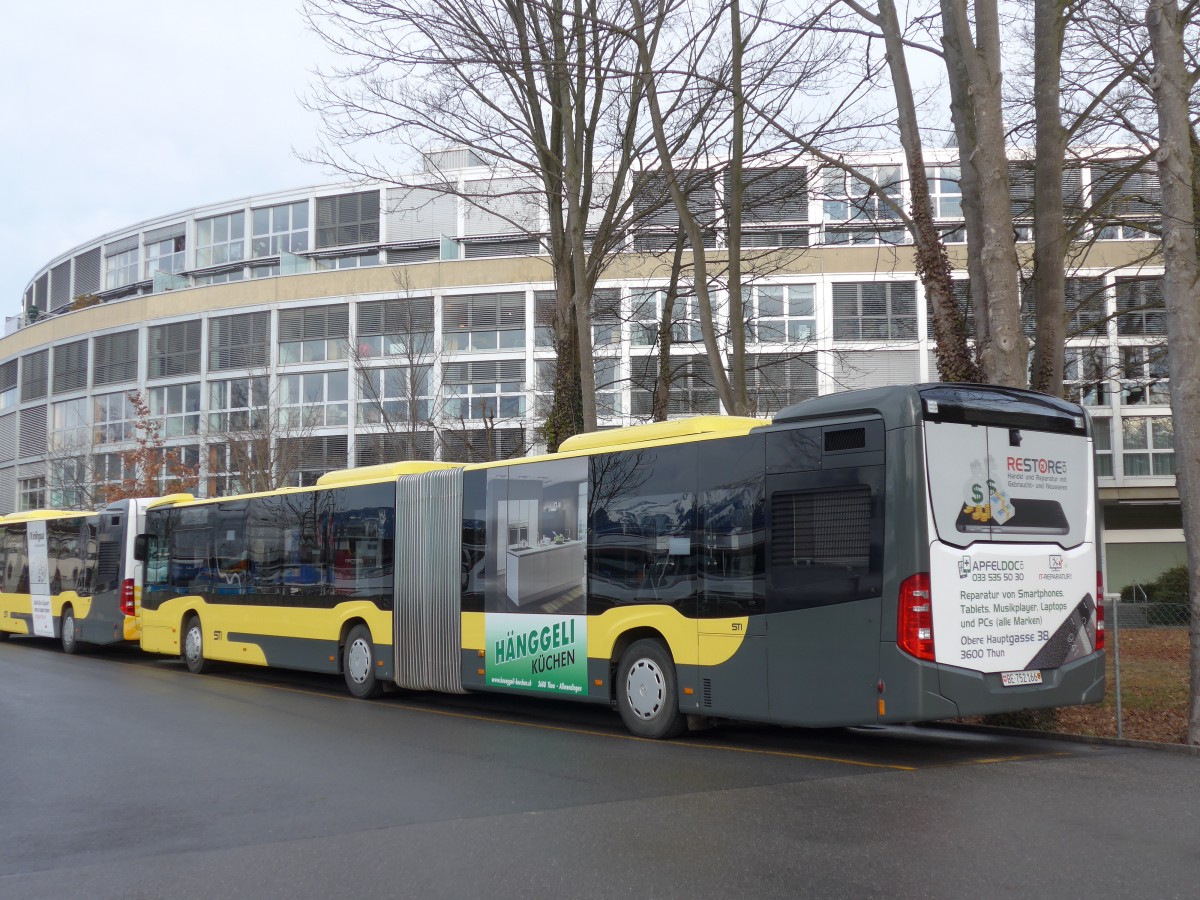 (168'699) - STI Thun - Nr. 166/BE 752'166 - Mercedes am 8. Februar 2016 bei der Schifflndte Thun