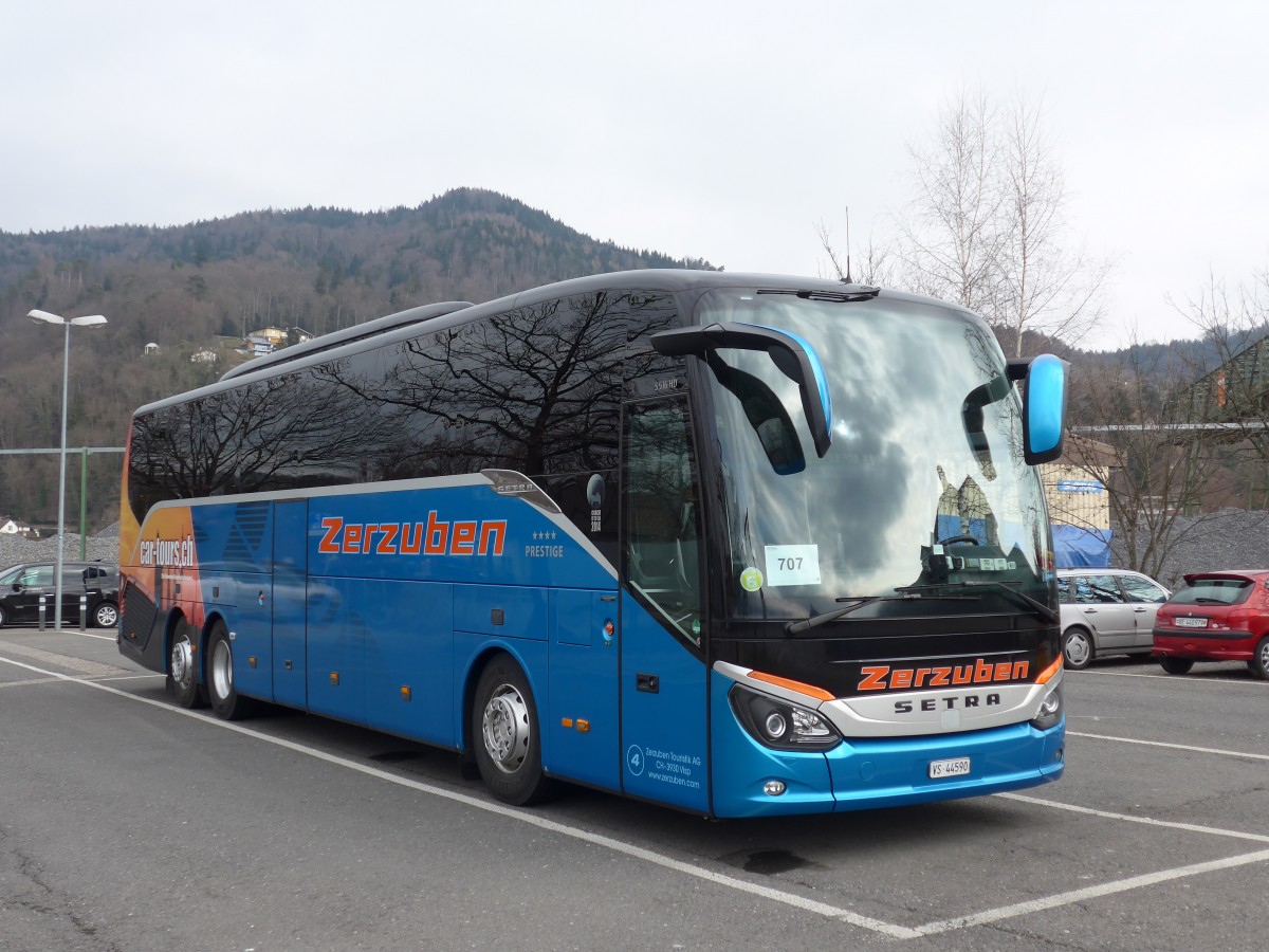 (168'733) - Zerzuben, Visp-Eyholz - Nr. 4/VS 44'590 - Setra am 18. Februar 2016 in Thun, Seestrasse