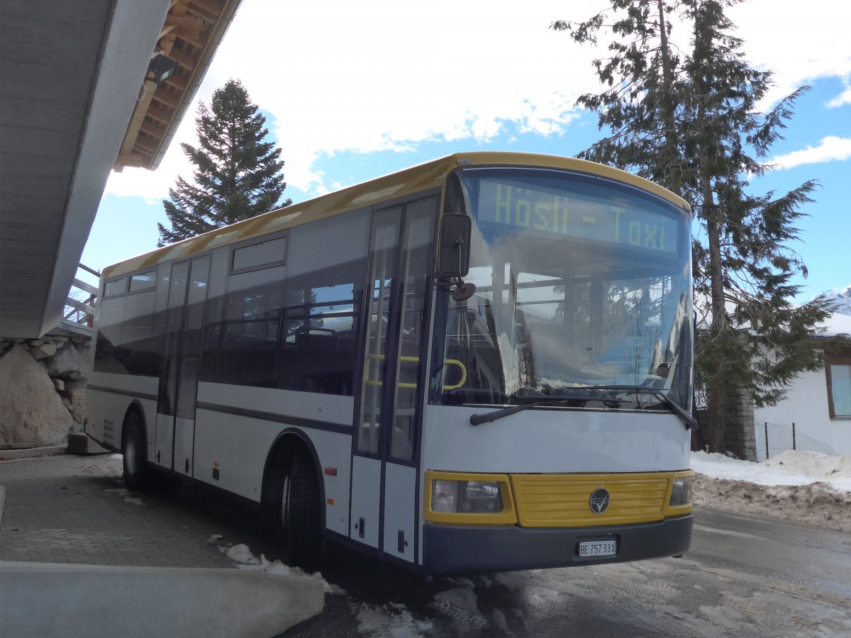 (168'812) - Schaad, Wasserwendi - BE 757'331 - Vetter (ex AVG Grindelwald Nr. 15) am 21. Februar 2016 in Wasserwendi-Hasliberg, Garage